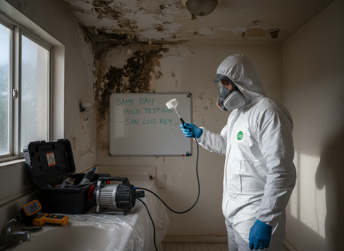 Same Day Mold Testing in San Luis Rey, CA